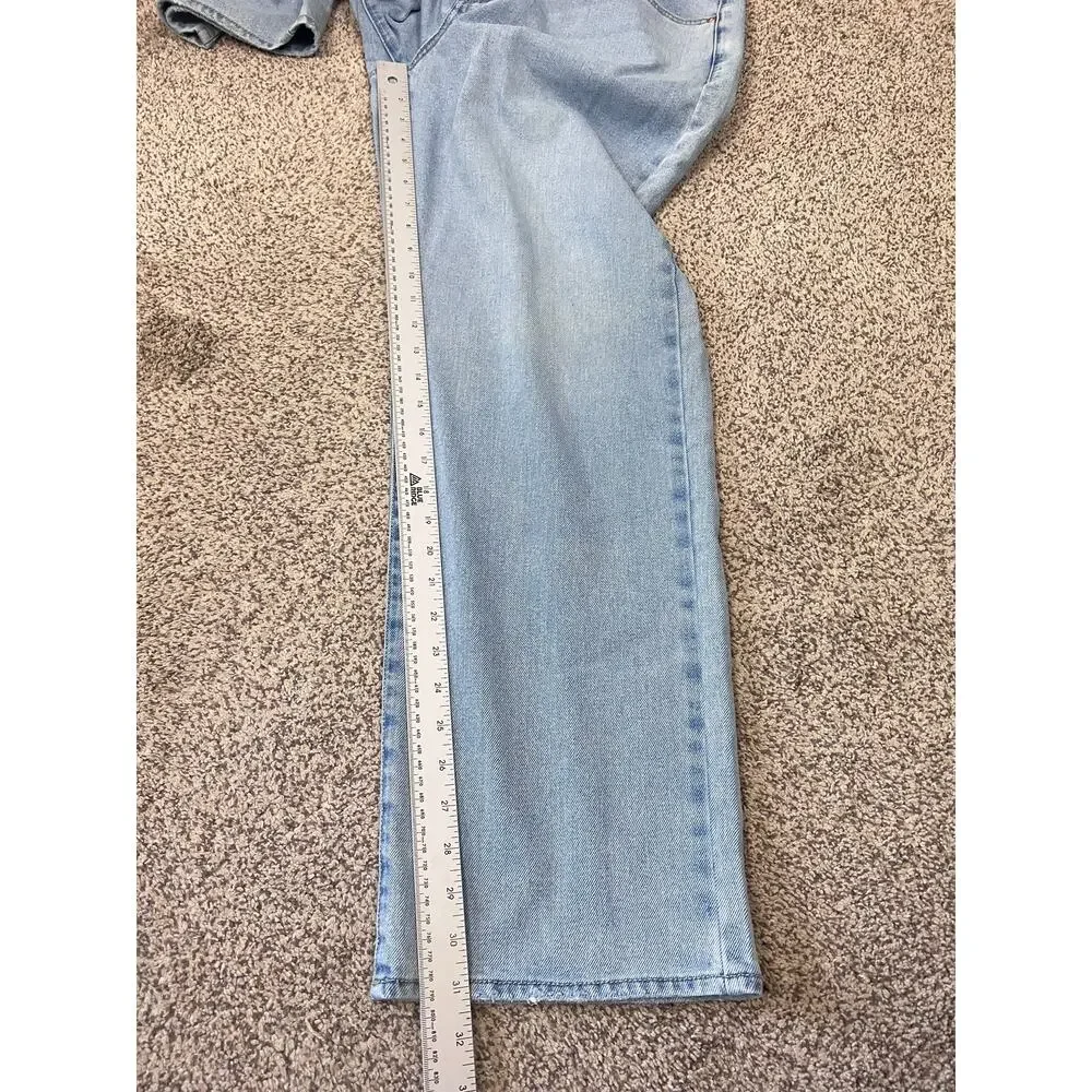Seven7 Women's 12 Y2K Minimalist Staple‎ Soft Norm Loose Straight Denim Jeans
